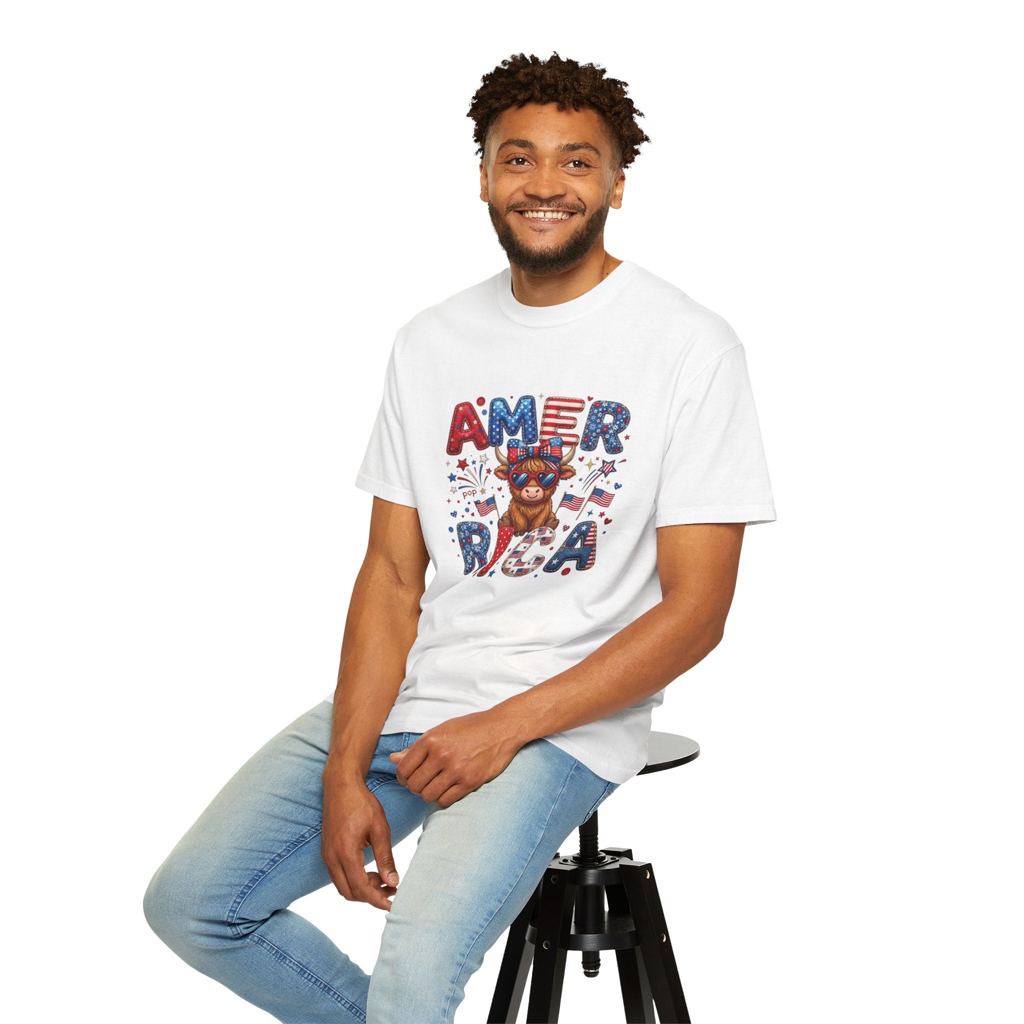 America French Bulldog Patriotic T‑Shirt — USA Flag Pup 4th of July Tee