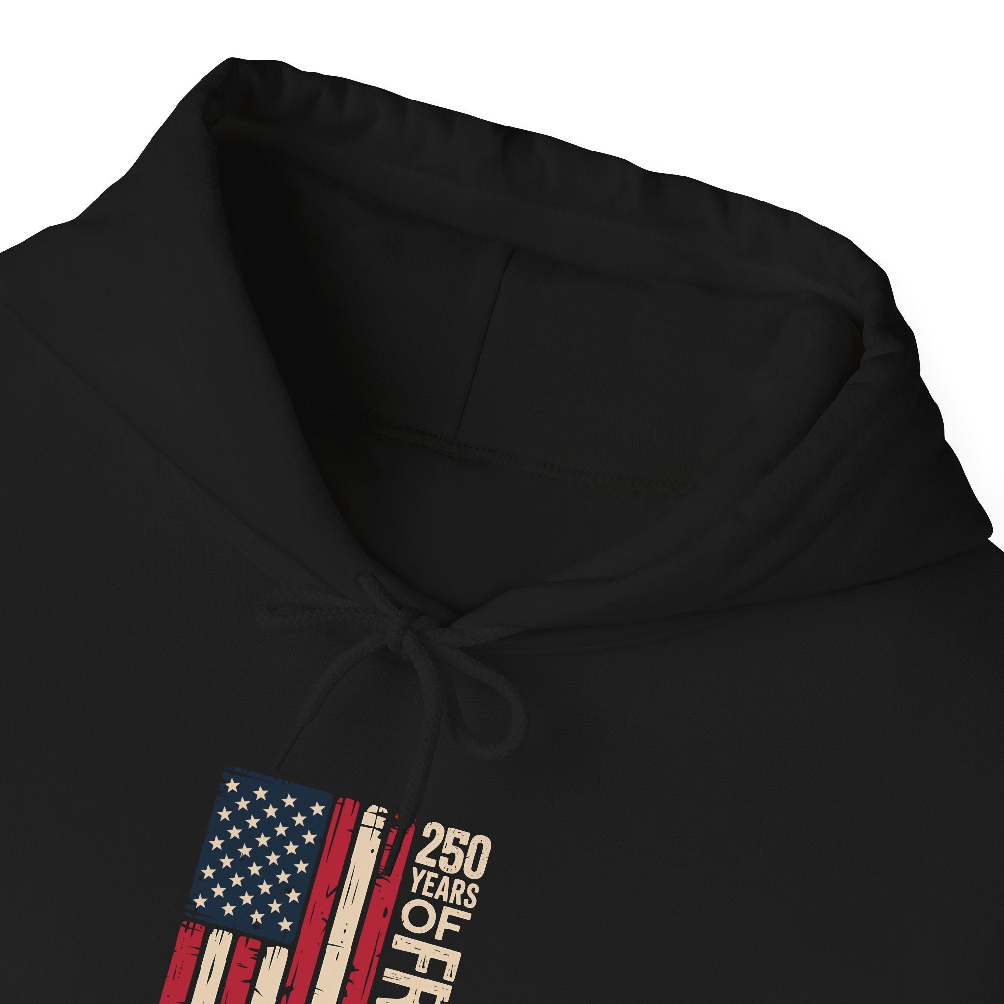 Freedom Flag Hoodie - 250 Years of Freedom Patriotic American Flag Sweatshirt