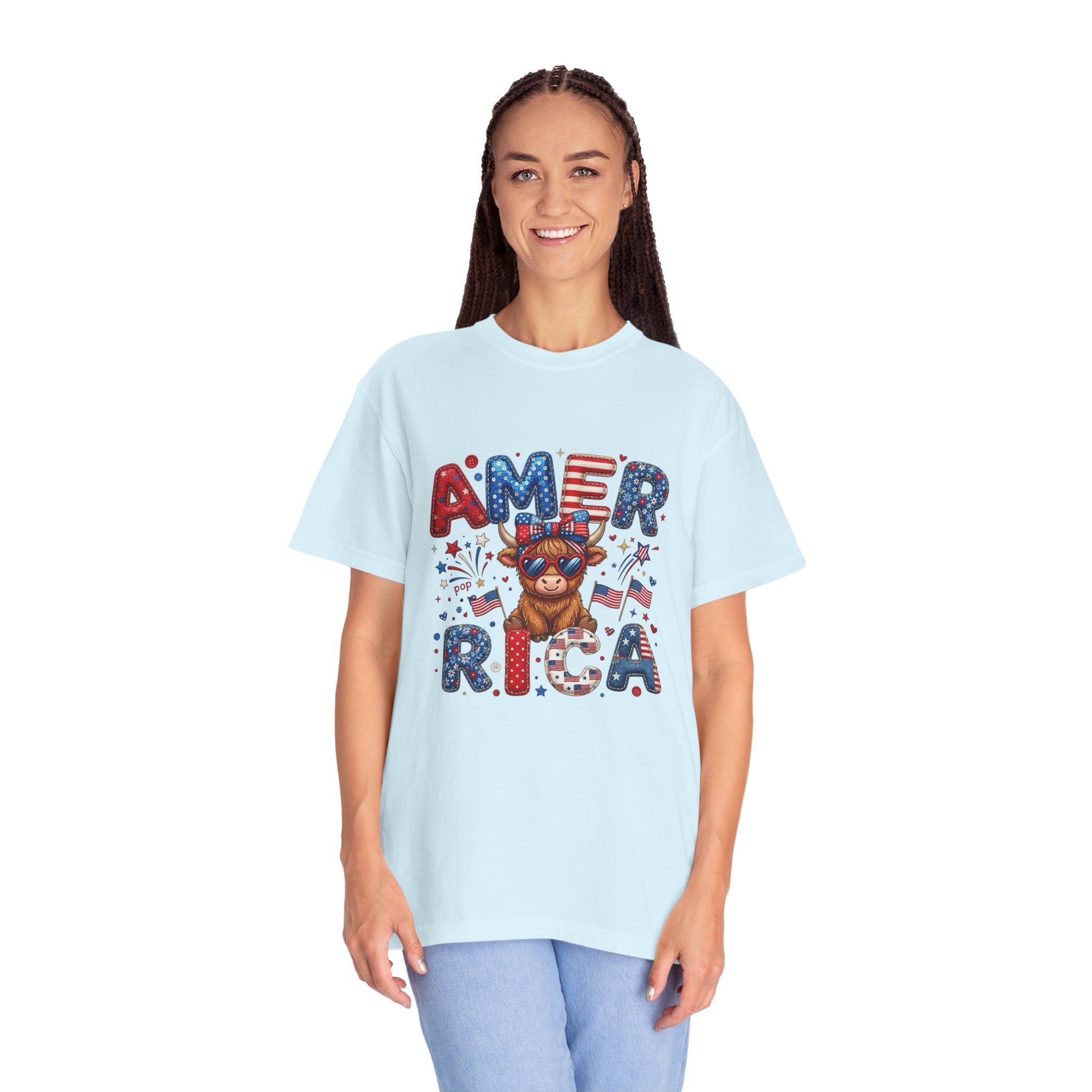 America French Bulldog Patriotic T‑Shirt — USA Flag Pup 4th of July Tee