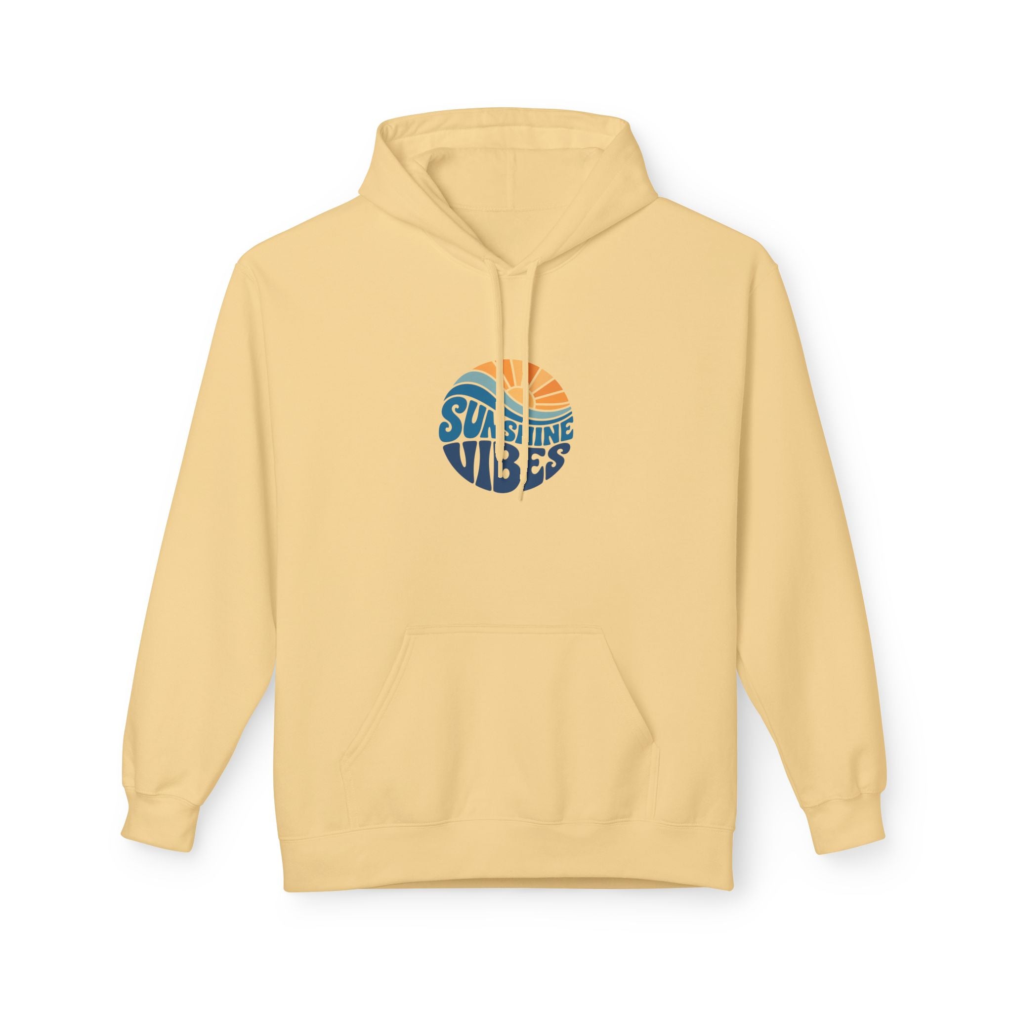 Sunshine Vibes Hoodie — Retro Beach Graphic Pullover