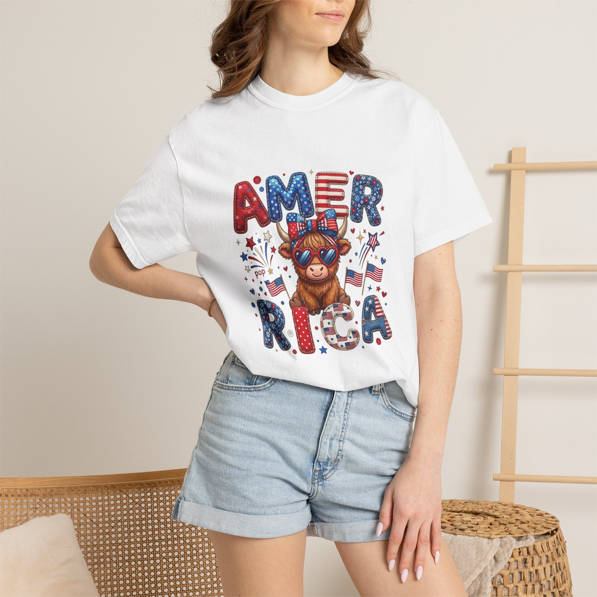 America French Bulldog Patriotic T‑Shirt — USA Flag Pup 4th of July Tee