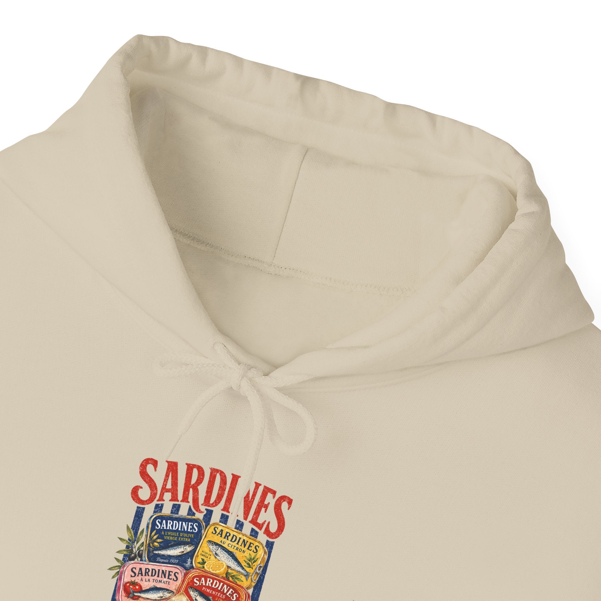 Sardines Vintage Seafood Graphic Hoodie