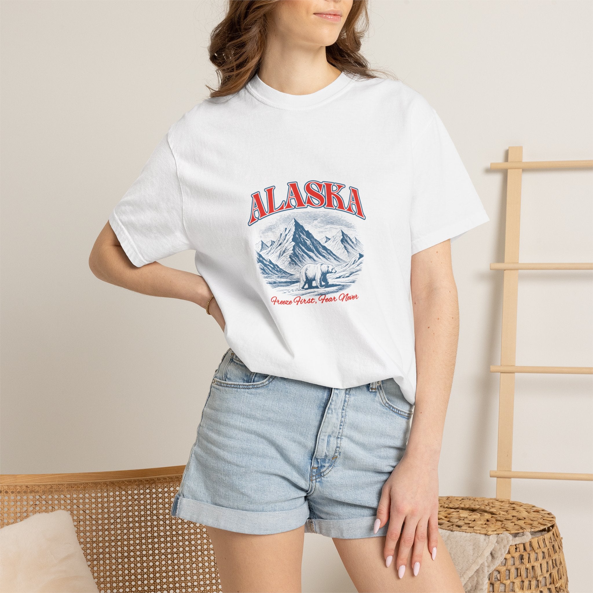 Alaska Mountain Scenic T-Shirt — Vintage Ski & Wilderness Graphic