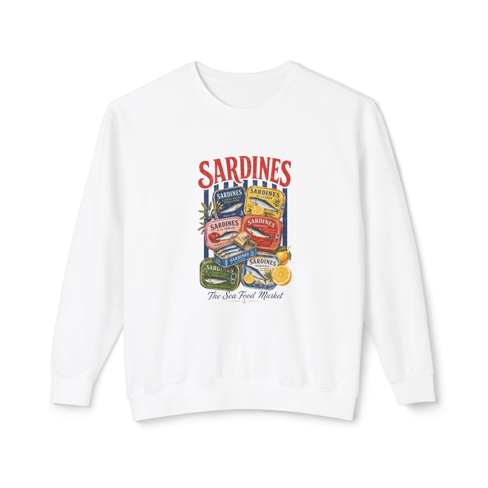 Sardines Vintage Can Graphic Sweatshirt