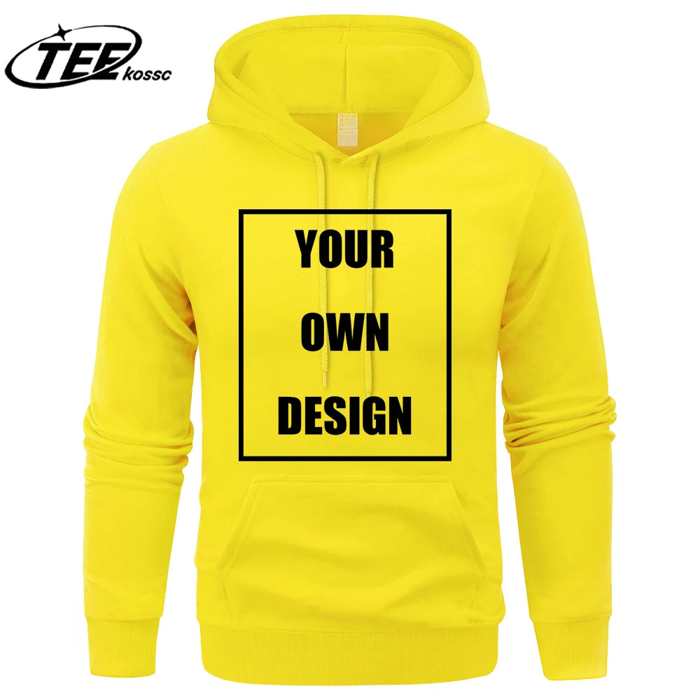 Sweatshirt Custom Graphic Logo Colour Hoodies Vintage Loose Clothing Fashion All-match Hoody Unisex Autumn Warm Pullovers