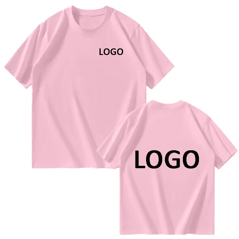 Custom Printed T-shirts for Men and Women, Loose Casual Clothing, Fashion Custom Size Label Short-sleeved T-shirt