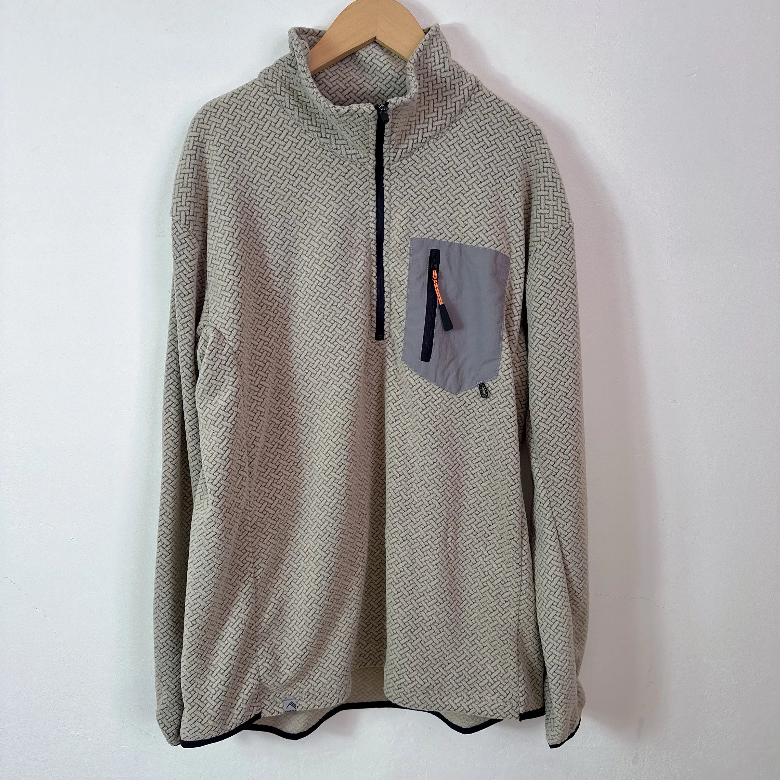 Original Men's Hoodie Sweatshirt Casual Leisure Top Polyester Fiber Warmth Youth Style round Neck with Chest Pocket Unisex