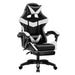 Black and white plus footrest