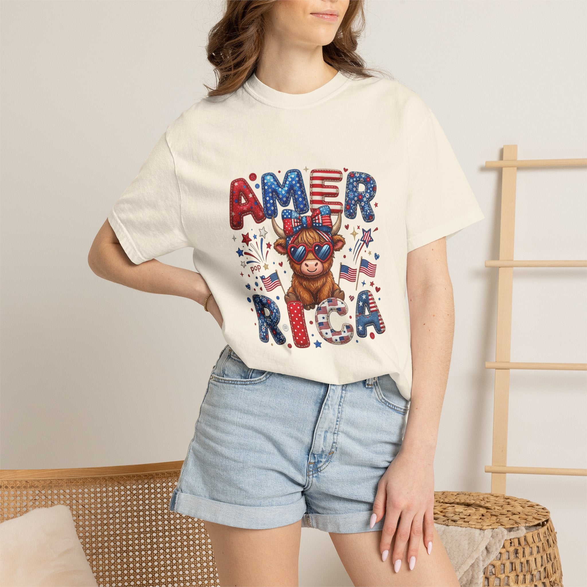 America French Bulldog Patriotic T‑Shirt — USA Flag Pup 4th of July Tee