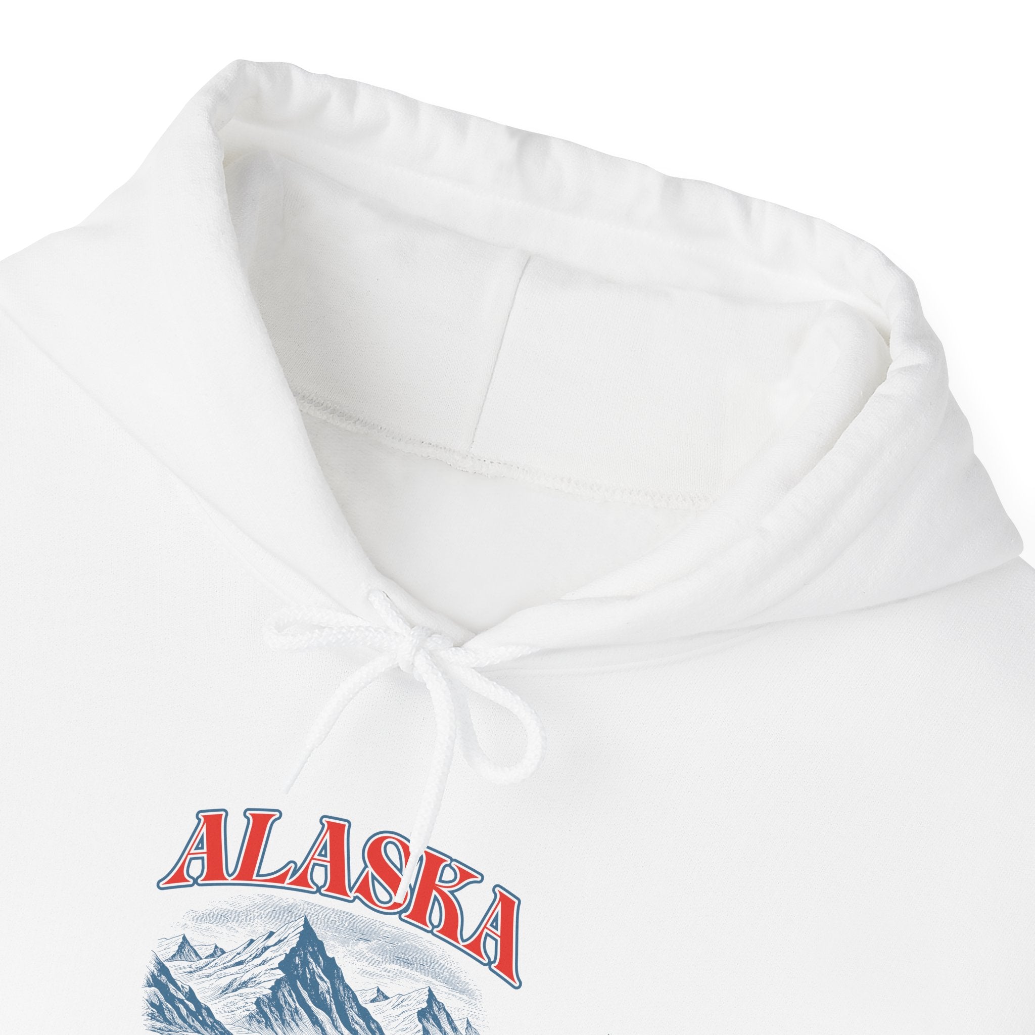 Alaska Mountain Hoodie — Vintage Ski Lodge Graphic