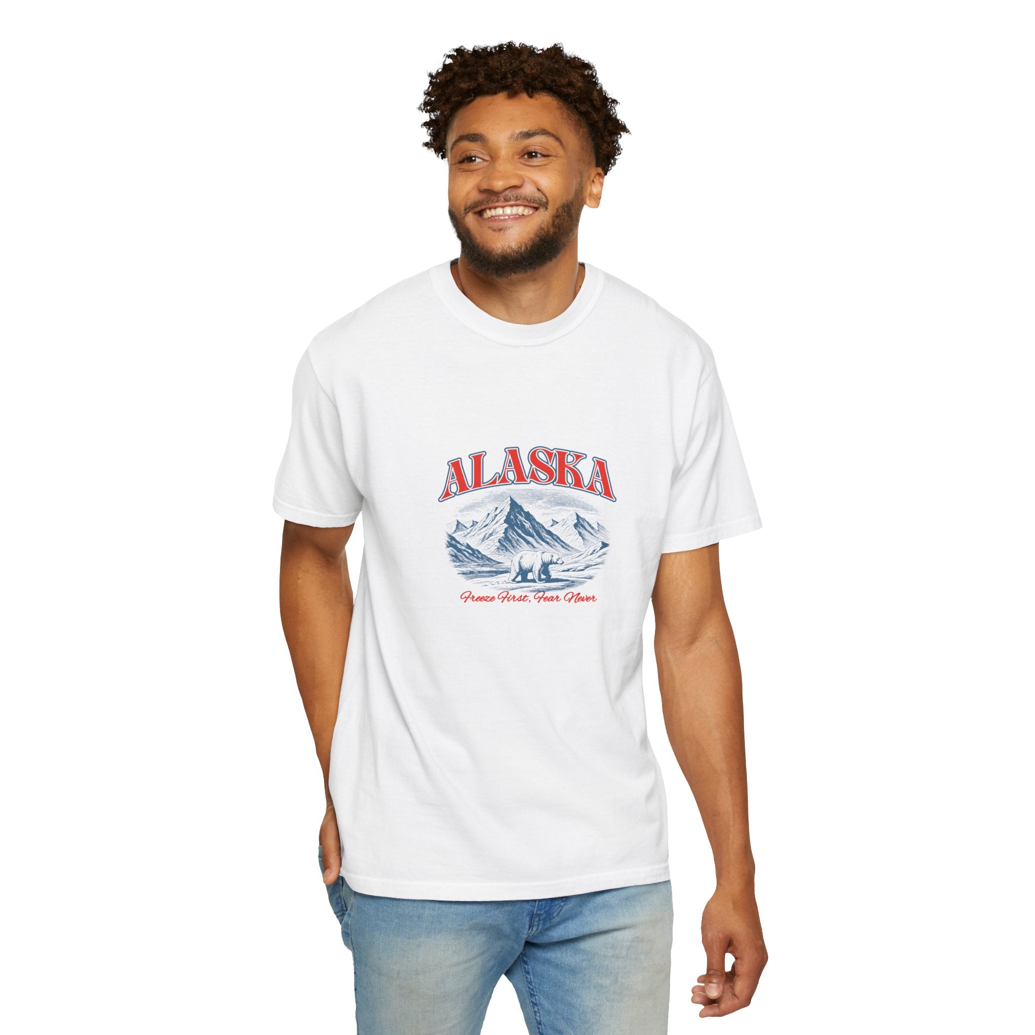 Alaska Mountain Scenic T-Shirt — Vintage Ski & Wilderness Graphic