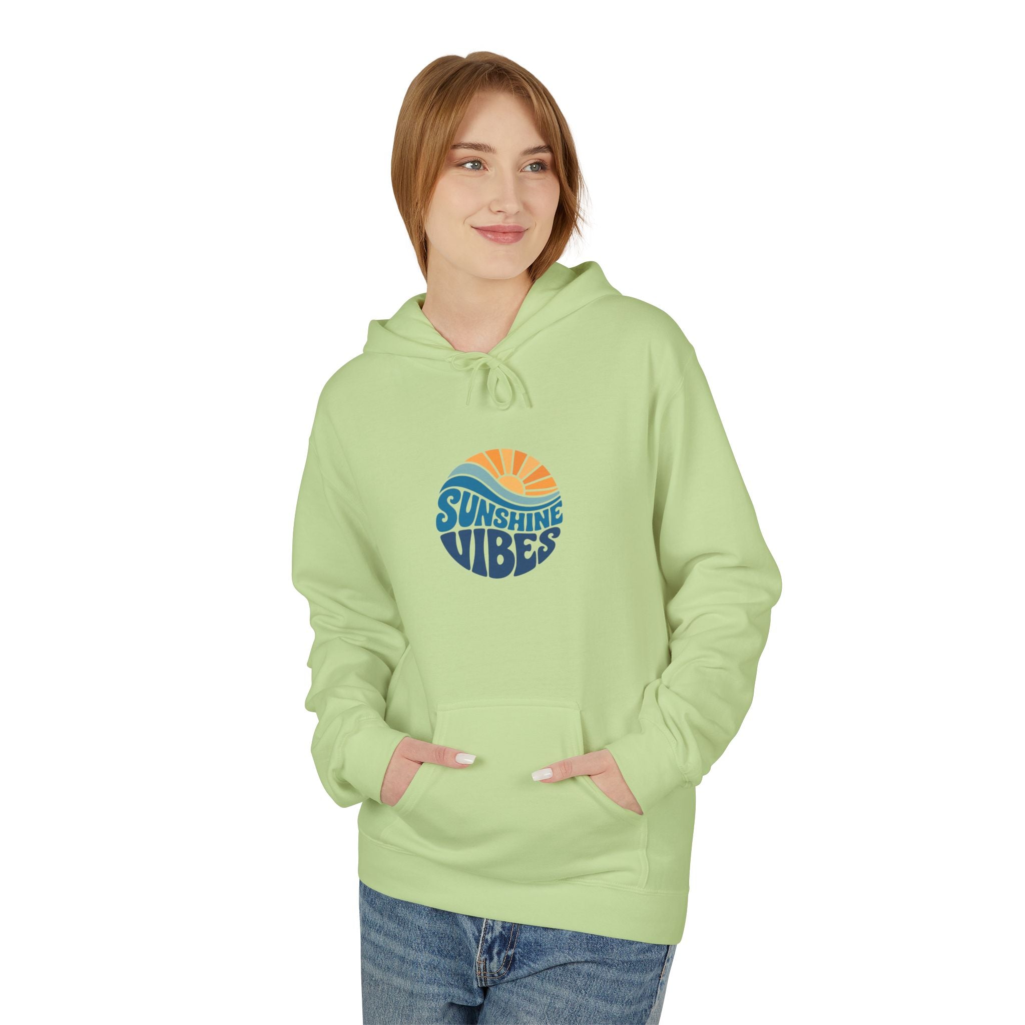 Sunshine Vibes Hoodie — Retro Beach Graphic Pullover