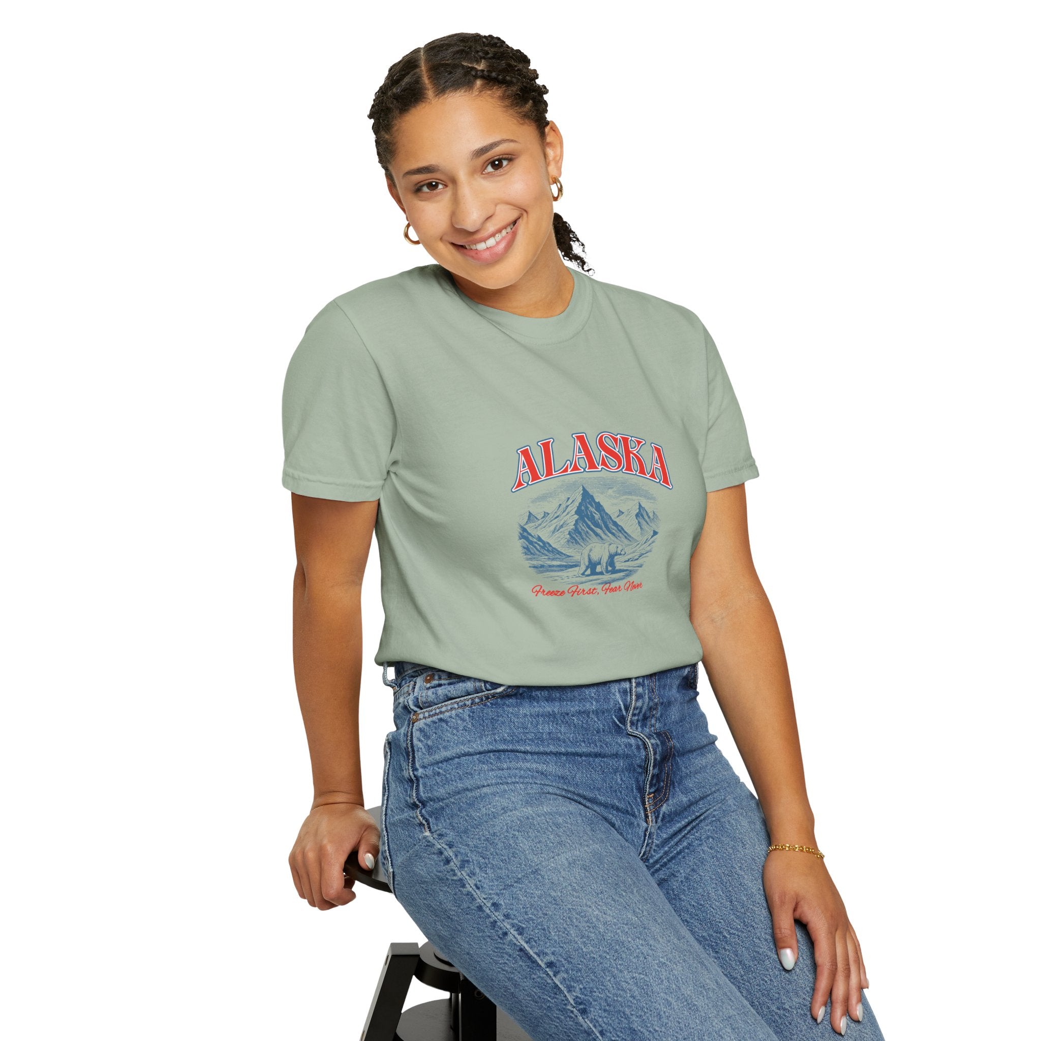 Alaska Mountain Scenic T-Shirt — Vintage Ski & Wilderness Graphic