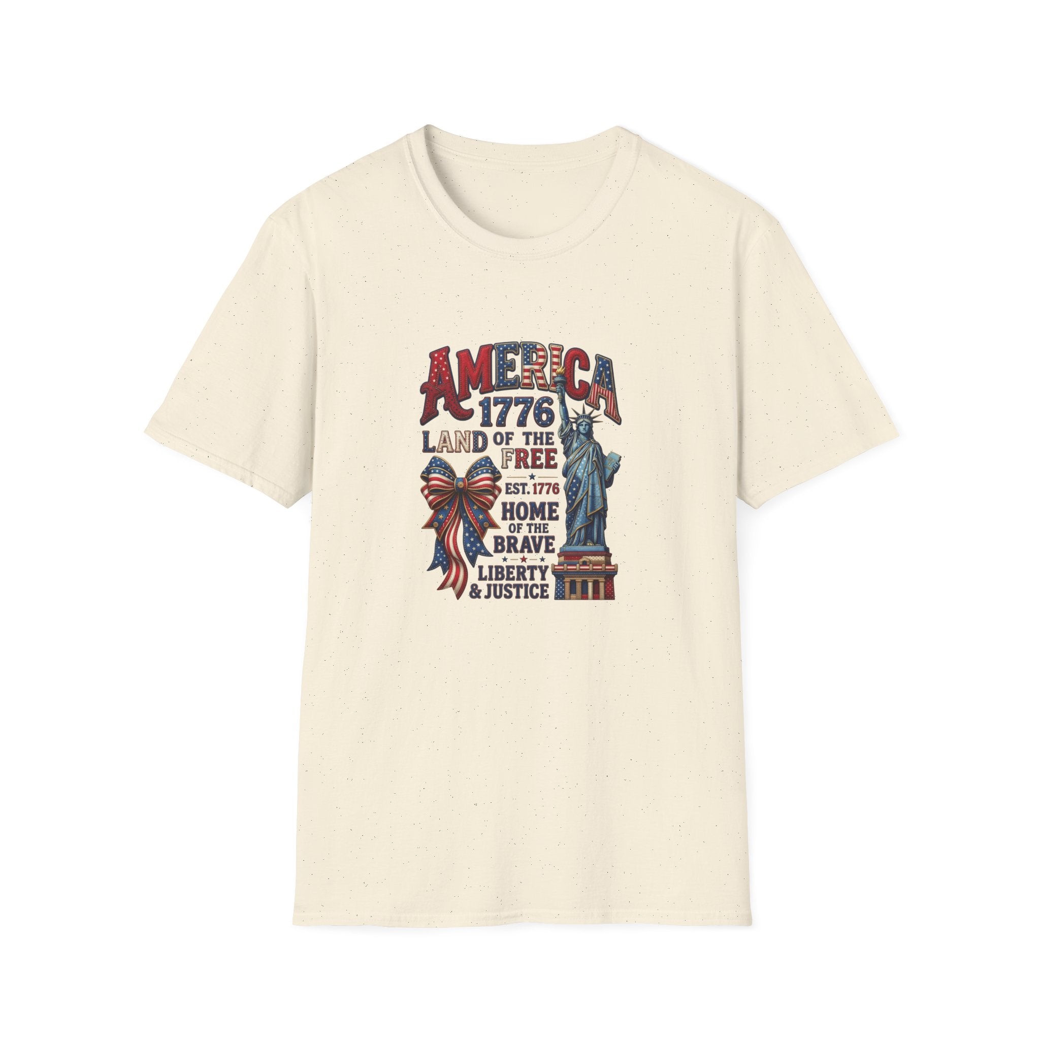 America 1776 T‑Shirt — Land of the Free Statue of Liberty Patriotic Tee