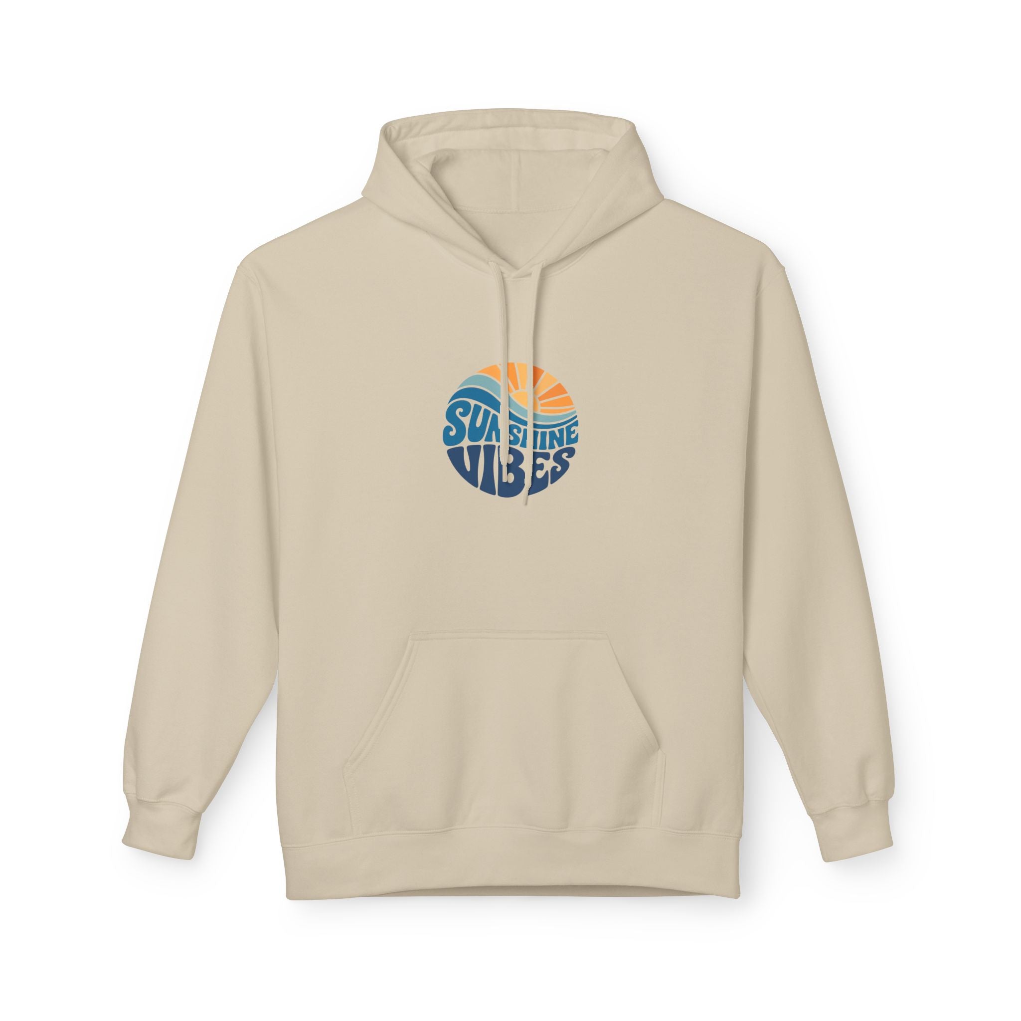 Sunshine Vibes Hoodie — Retro Beach Graphic Pullover