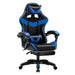 Black and blue plus footrest
