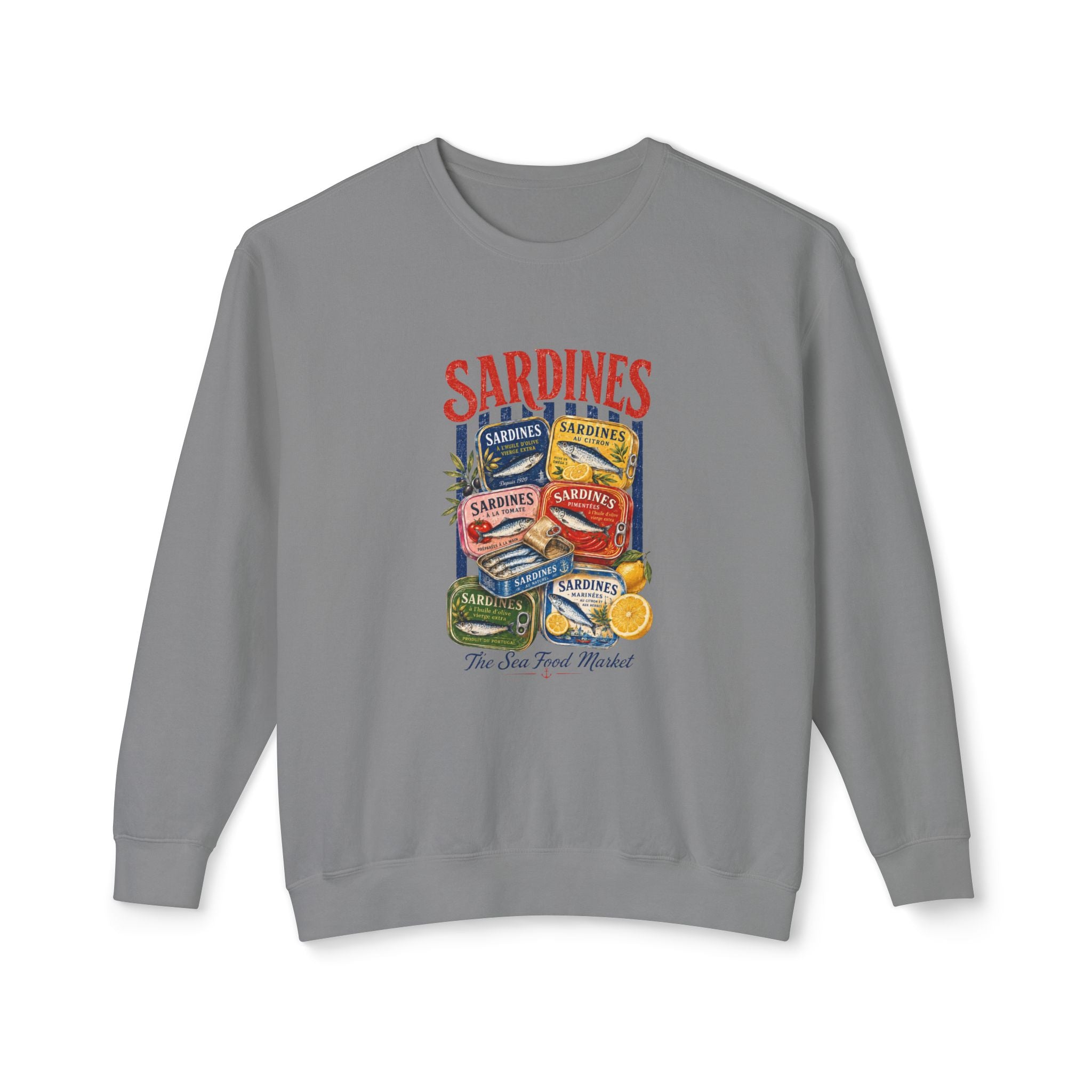 Sardines Vintage Can Graphic Sweatshirt