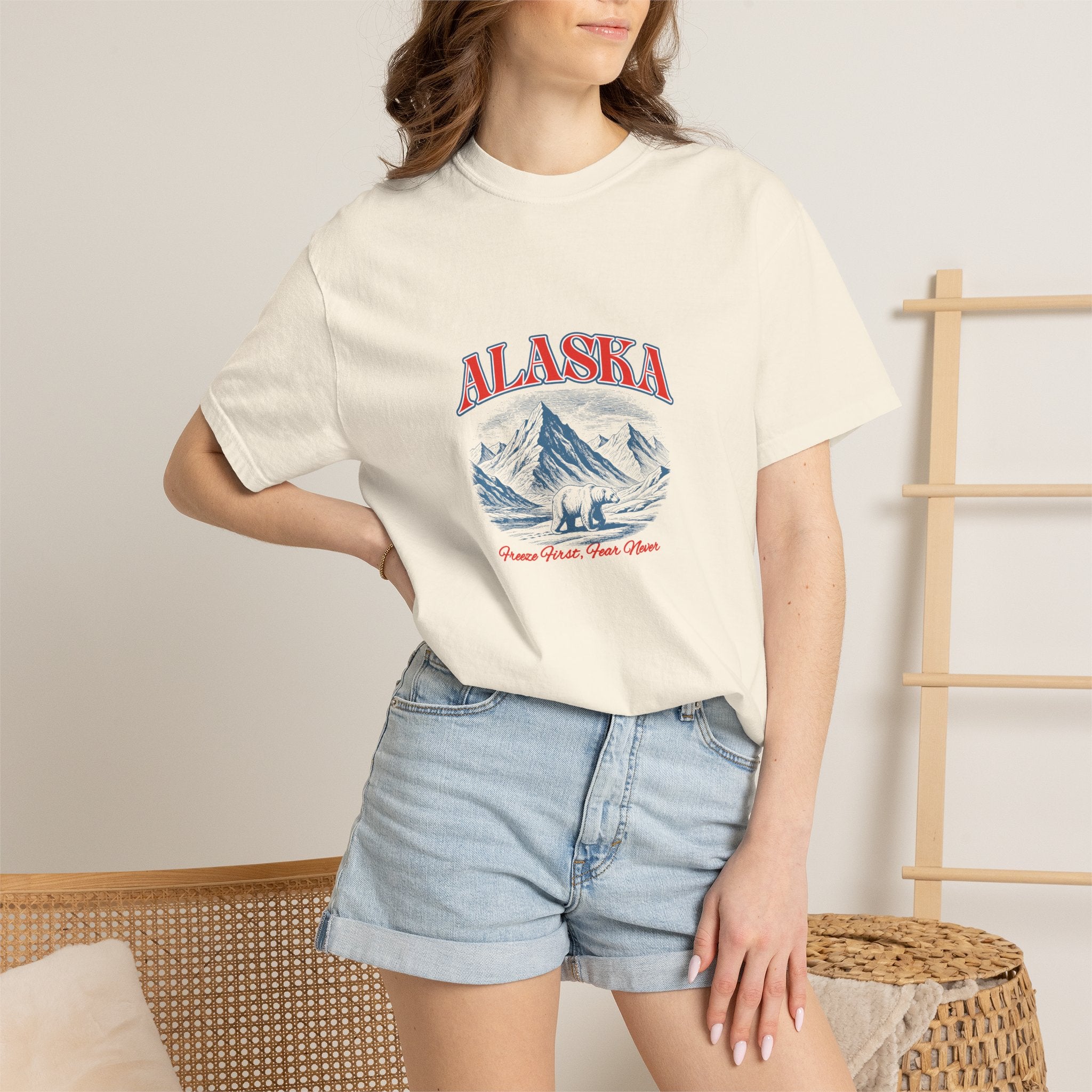 Alaska Mountain Scenic T-Shirt — Vintage Ski & Wilderness Graphic
