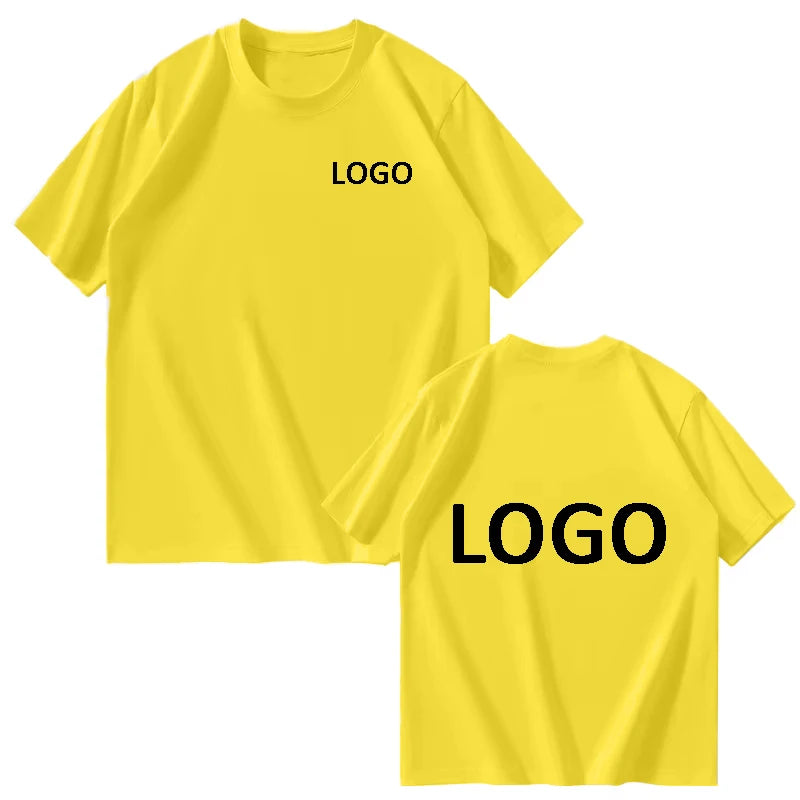 Custom Printed  T-shirts for Men and Women, Loose Casual Clothing, Fashion Custom Size Label Short-sleeved T-shirt