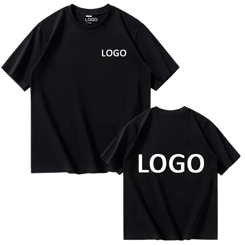 Custom Printed  T-shirts for Men and Women, Loose Casual Clothing, Fashion Custom Size Label Short-sleeved T-shirt
