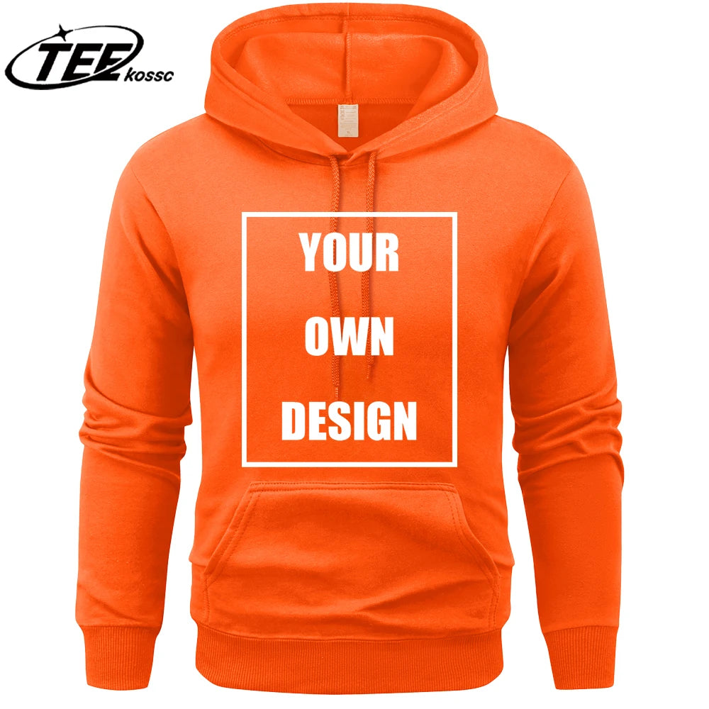 Sweatshirt Custom Graphic Logo Colour Hoodies Vintage Loose Clothing Fashion All-match  Hoody Unisex  Autumn Warm Pullovers