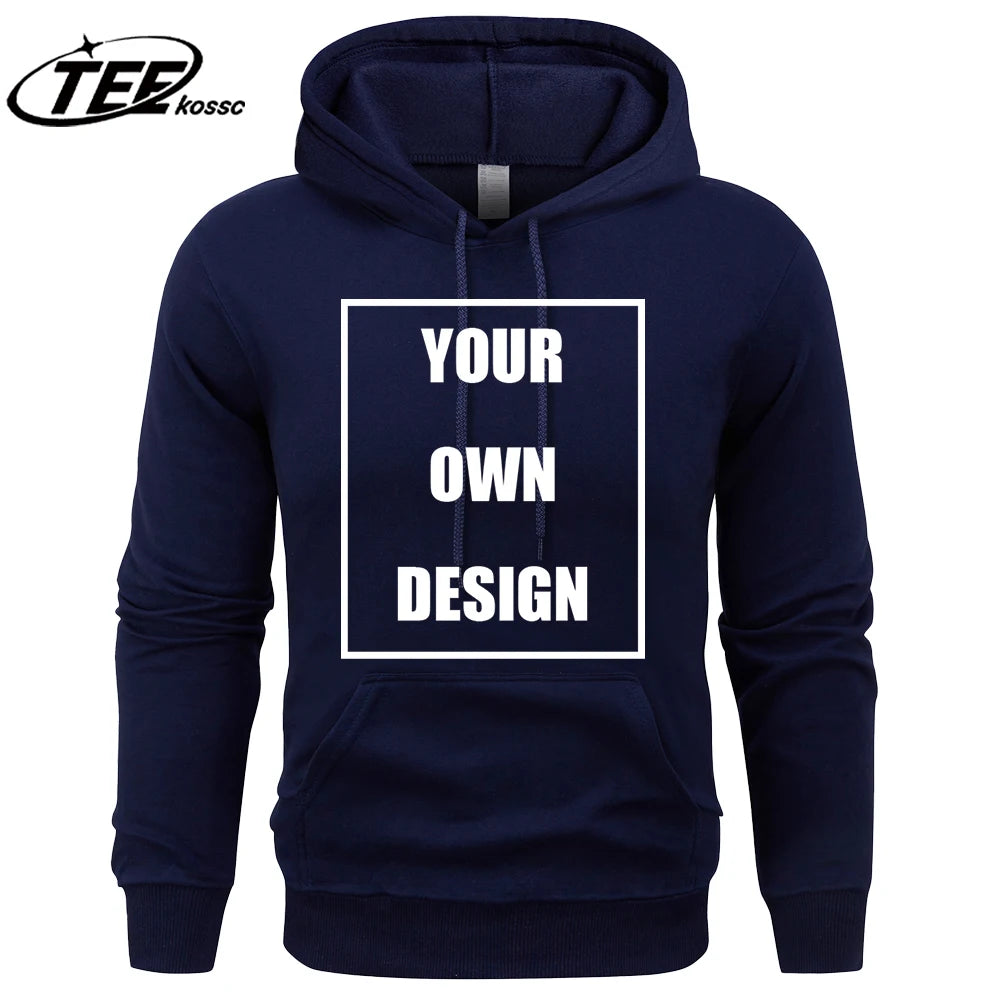 Sweatshirt Custom Graphic Logo Colour Hoodies Vintage Loose Clothing Fashion All-match  Hoody Unisex  Autumn Warm Pullovers