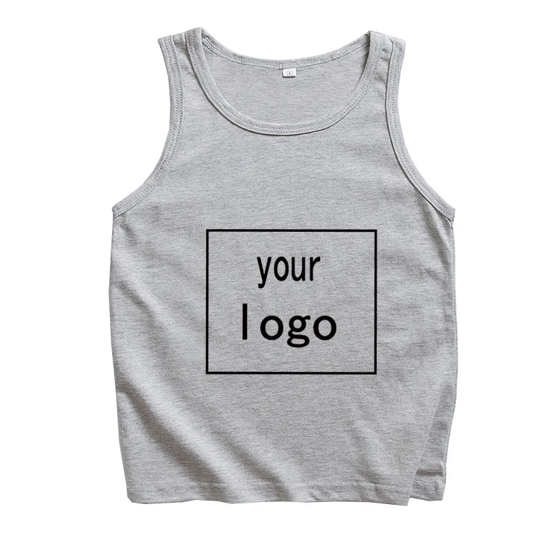 Custom Tank Tops Vest  Your Own Design Logo Picture Unisex T-shirt Summer Casual Sleeveless Printing Regular T-Shirt