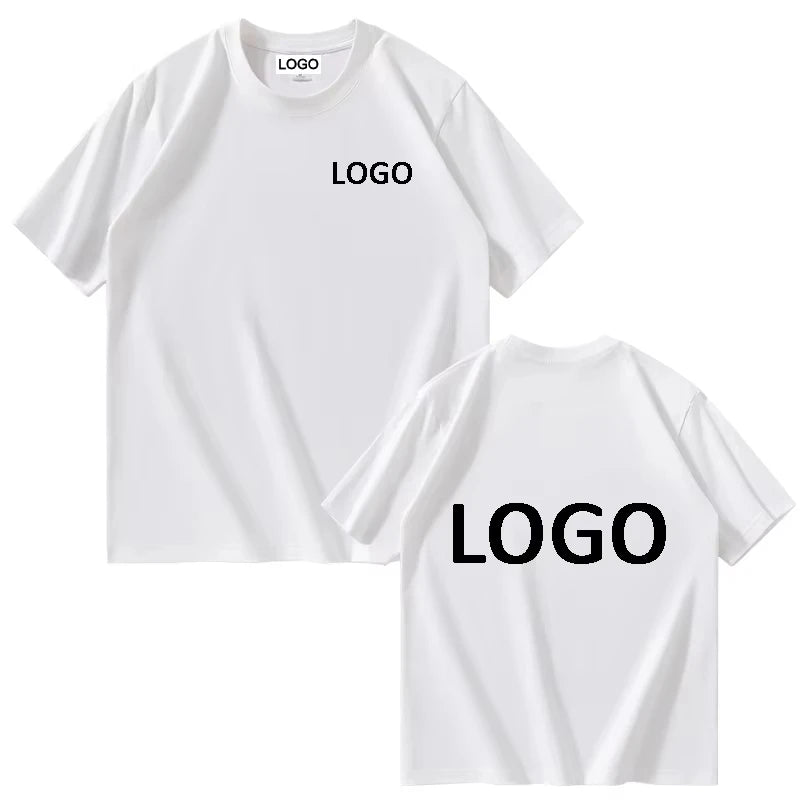 Custom Printed  T-shirts for Men and Women, Loose Casual Clothing, Fashion Custom Size Label Short-sleeved T-shirt
