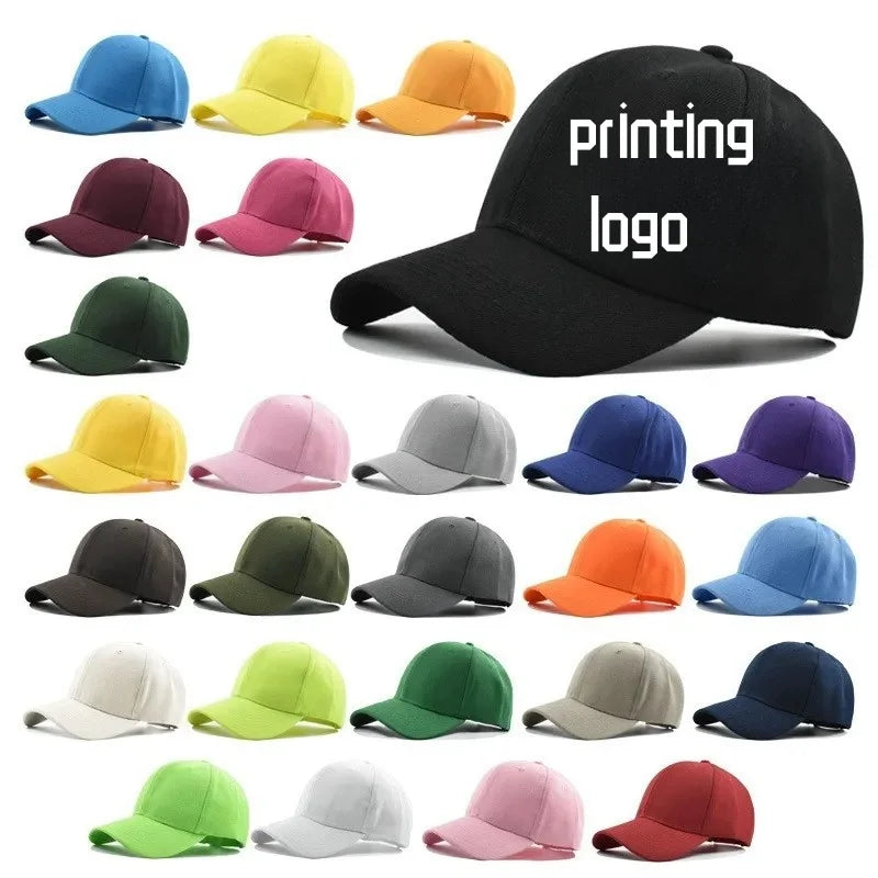 Custom printed logo Baseball Cap for men's and Women's hats Custom logo Men's hat Snapback printed text Design Trucker cap