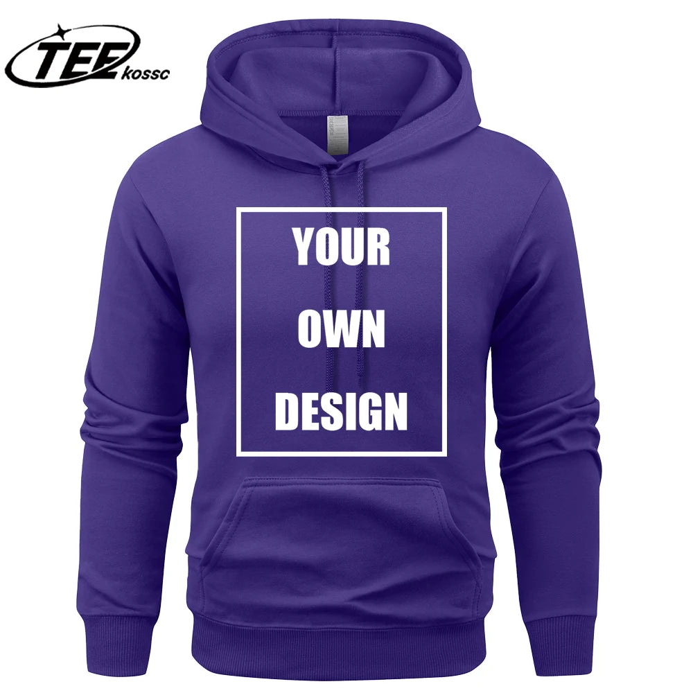 Sweatshirt Custom Graphic Logo Colour Hoodies Vintage Loose Clothing Fashion All-match  Hoody Unisex  Autumn Warm Pullovers