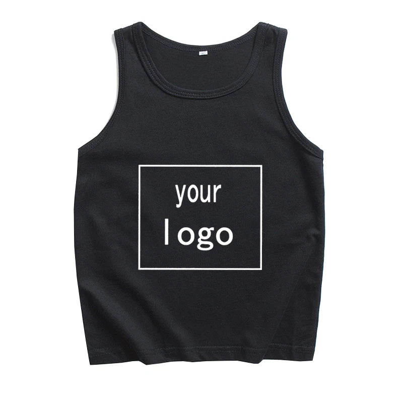 Custom Tank Tops Vest  Your Own Design Logo Picture Unisex T-shirt Summer Casual Sleeveless Printing Regular T-Shirt
