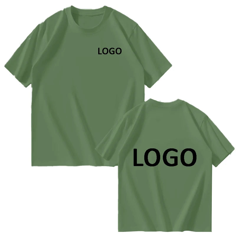 Custom Printed  T-shirts for Men and Women, Loose Casual Clothing, Fashion Custom Size Label Short-sleeved T-shirt
