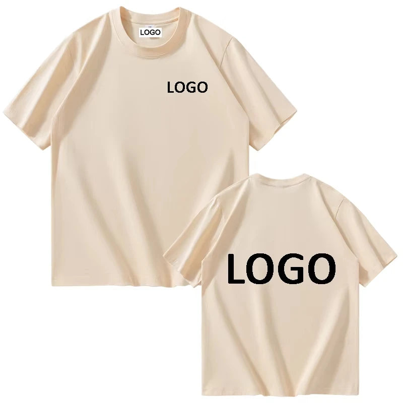 Custom Printed  T-shirts for Men and Women, Loose Casual Clothing, Fashion Custom Size Label Short-sleeved T-shirt