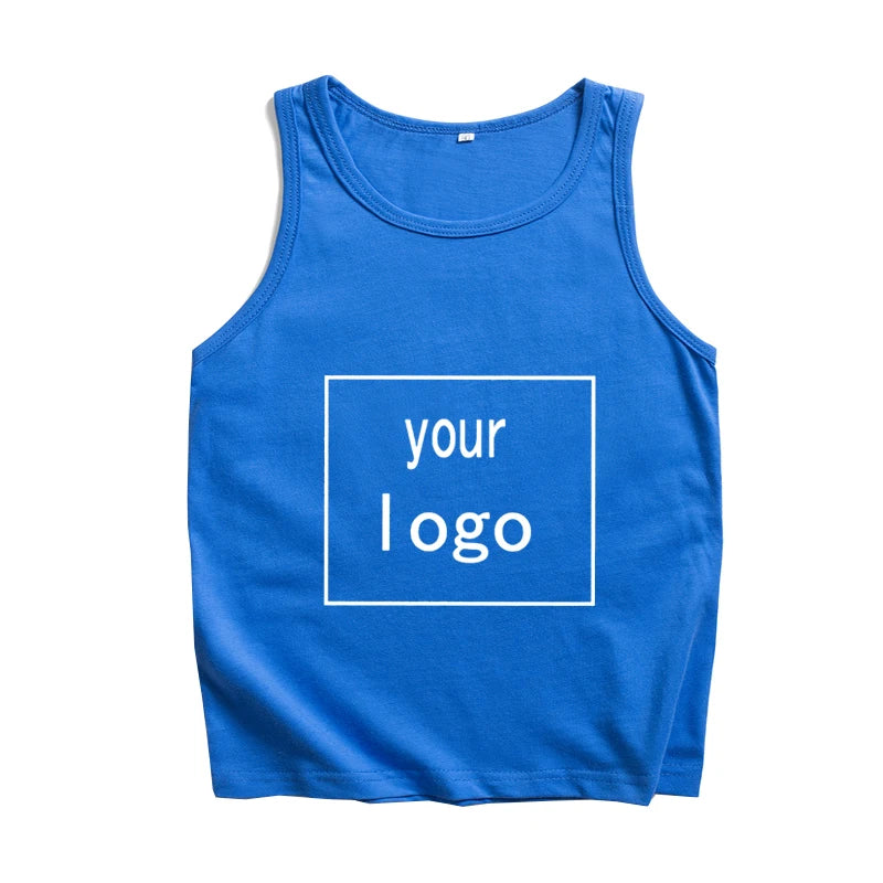 Custom Tank Tops Vest  Your Own Design Logo Picture Unisex T-shirt Summer Casual Sleeveless Printing Regular T-Shirt