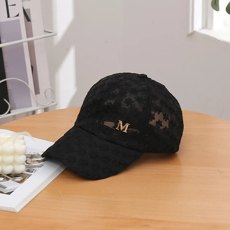 New printed baseball caps for women in trendy styles, spring and summer outdoor casual sports sunshade breathable peaked caps