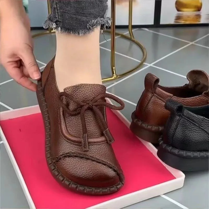 Shoes for Women 2025 Cross-tied Ladies Boot Daily Boots Hot Sale Cotton Shoes Round Toe Comfortable Flat Shoes Women Ankle Boots