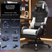 Black White Armrest Footrest